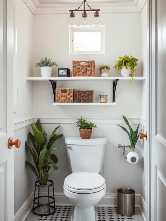 maximize bathroom vertical space