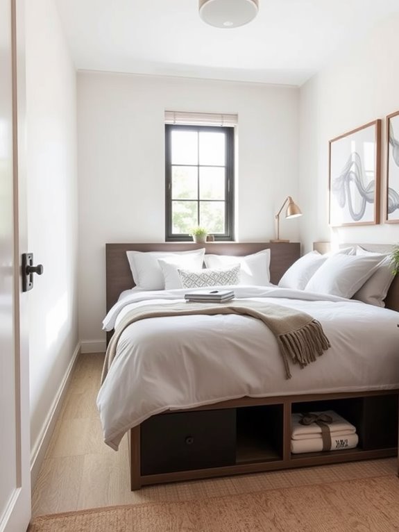 maximize space beneath bed