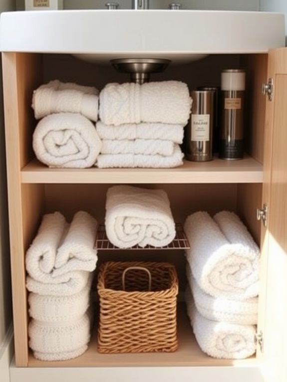 maximize space beneath sink