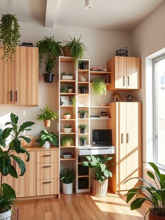 maximize space with vertical storage