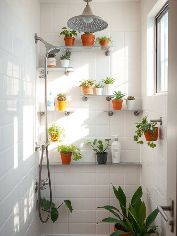 maximize storage with shelves