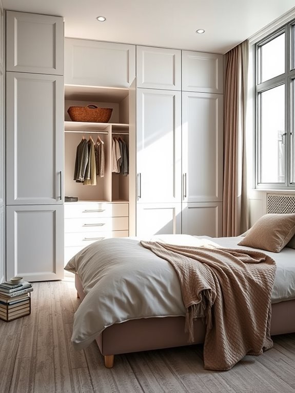 maximize storage with wardrobes