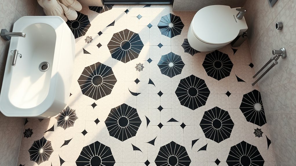 20 Unique Bathroom Tile Floor for Modern Bathrooms