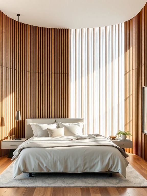 modern design with slats