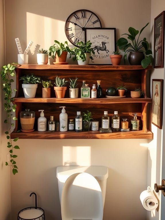 natural charm of shelves