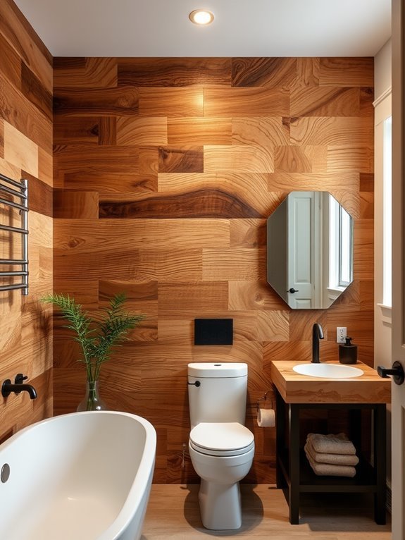 natural rustic wood surfaces