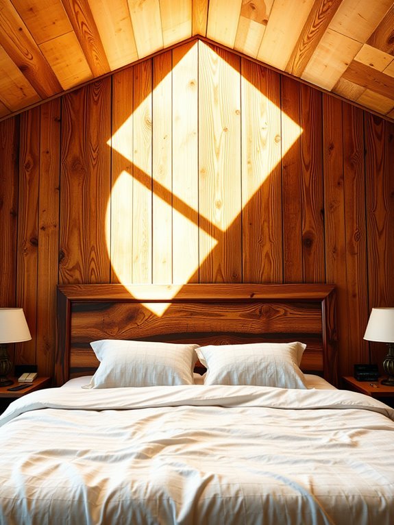 natural textured wooden walls