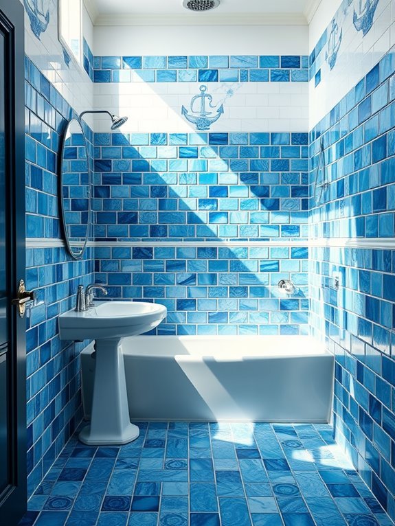 nautical decor in blue