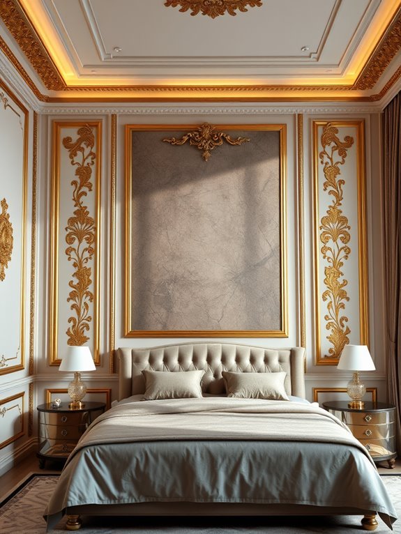 opulent gilded wall design