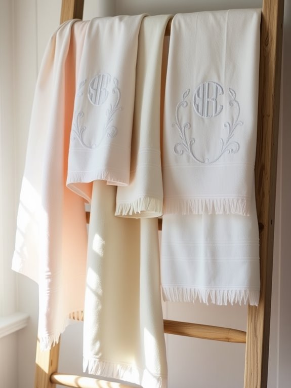 personalized luxury bathroom linens