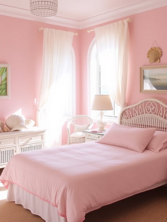 pink coastal retreat space