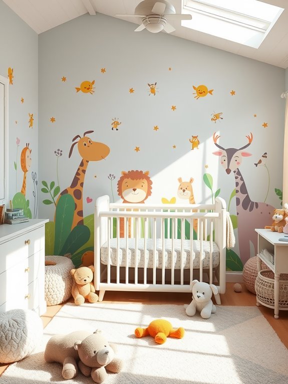 playful wall mural designs