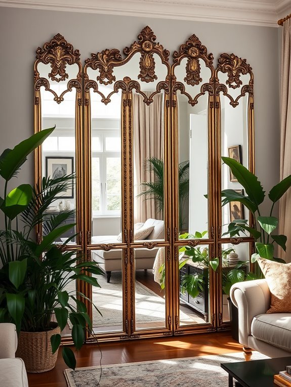 reflective room divider design