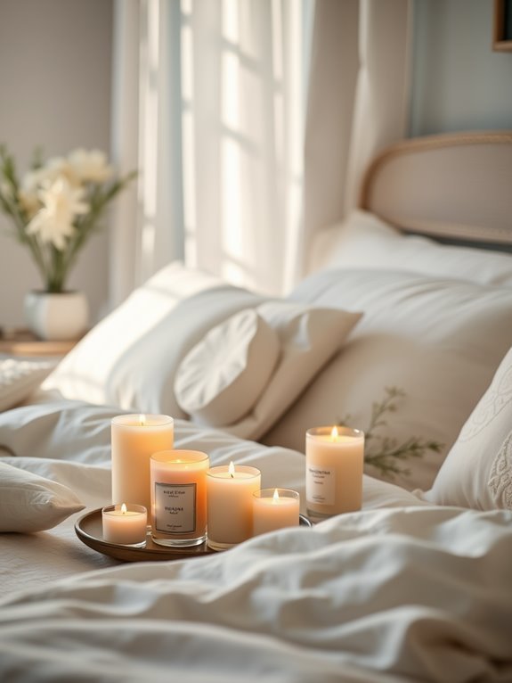 relaxing aromatic candle experience