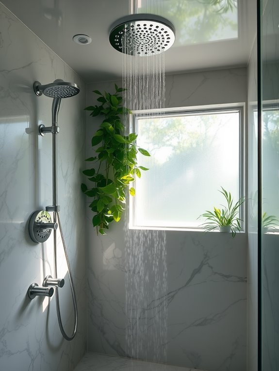 relaxing therapeutic shower experience
