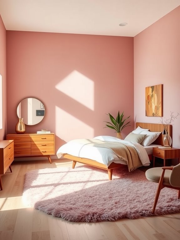 retro pink space design