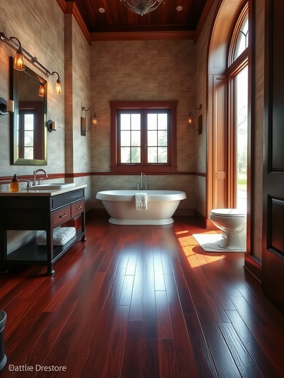 rich dark hardwood material