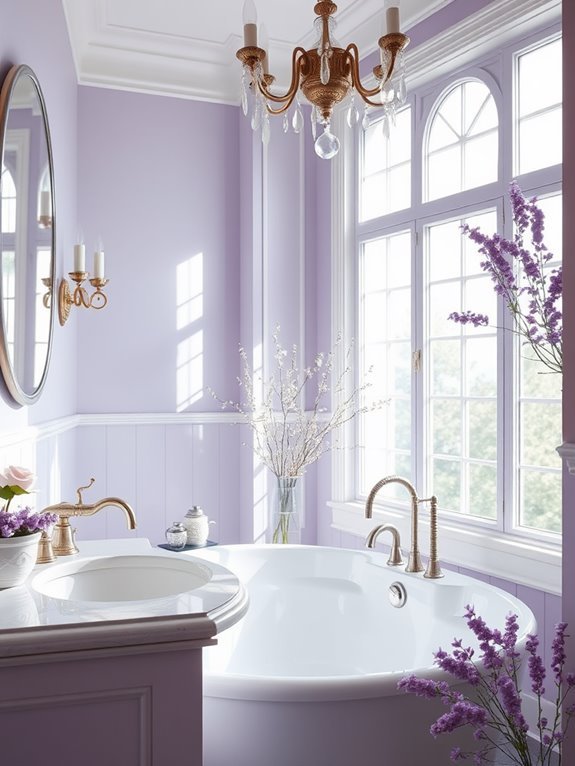 romantic soft lavender touch