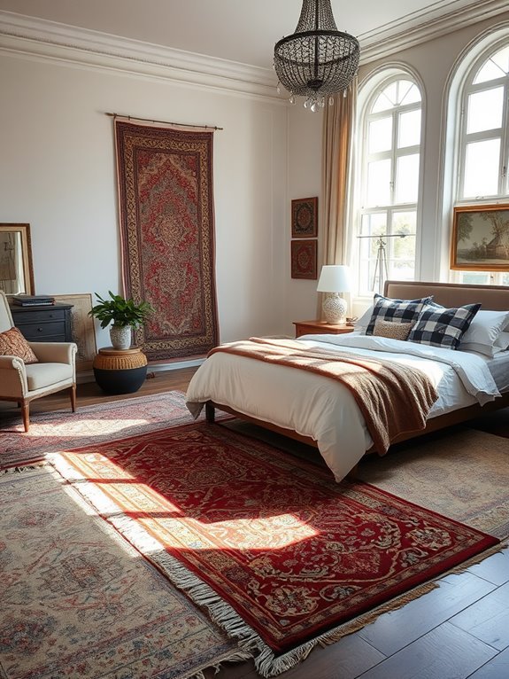 rugs create spatial boundaries