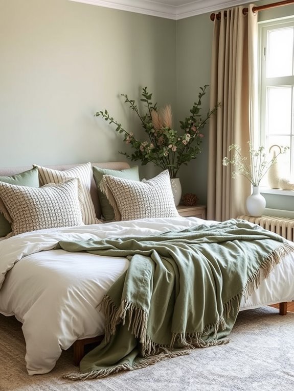 sage green bedroom decor