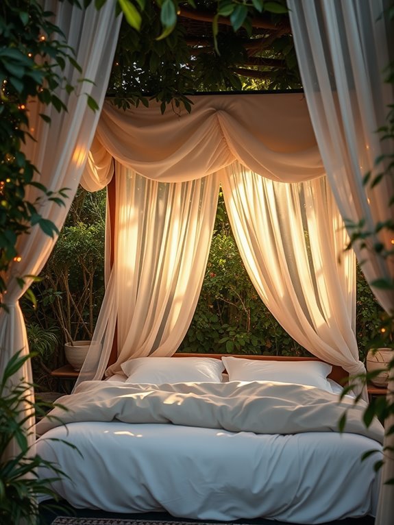 serene nature inspired sleeping space