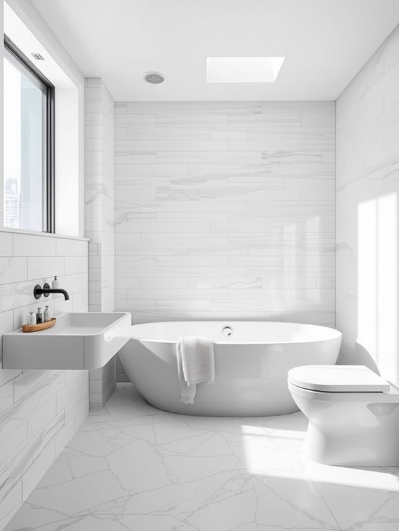 sleek black and white