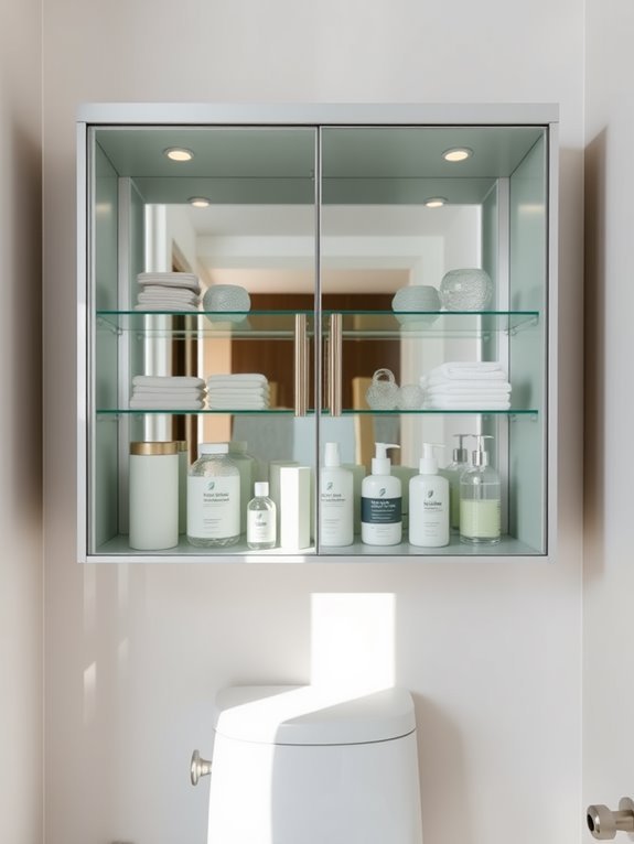 sleek contemporary display storage