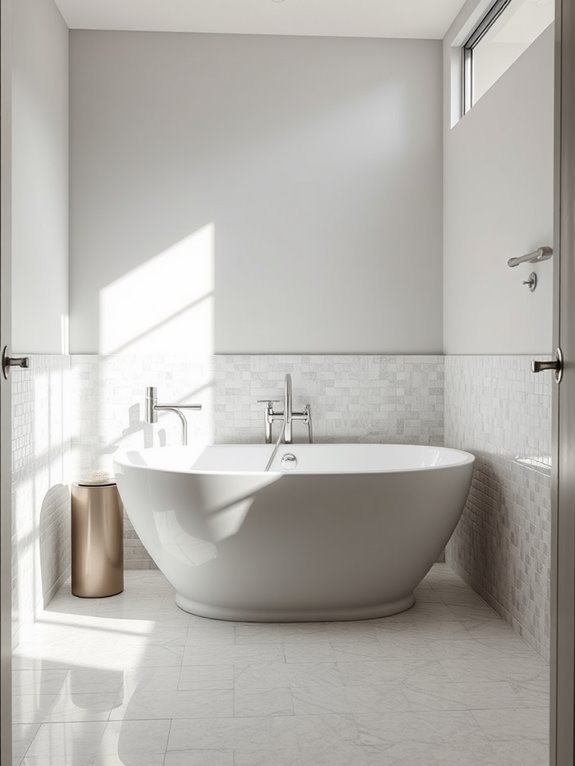 sleek modern bathtub design