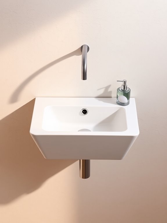 sleek space saving bathroom fixtures