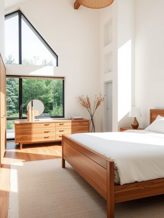 sleek wooden minimalist design