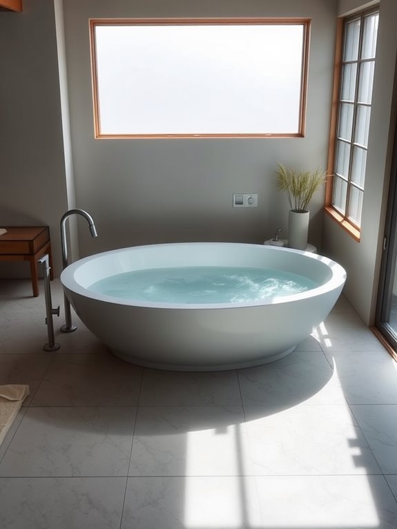 soaking tub size details