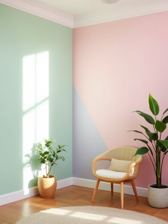 soft and cheerful hues
