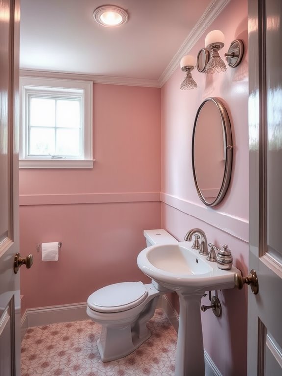 soft hues of pink