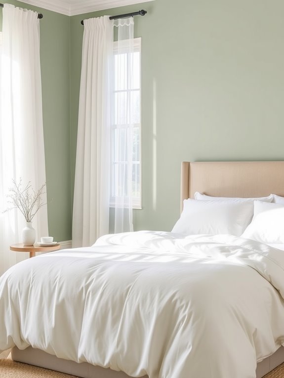 soft muted green hue