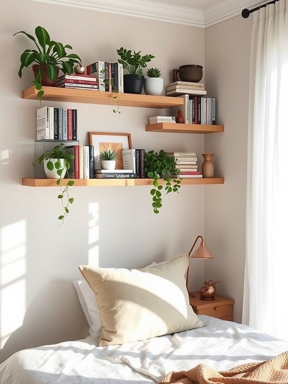 space saving corner shelves