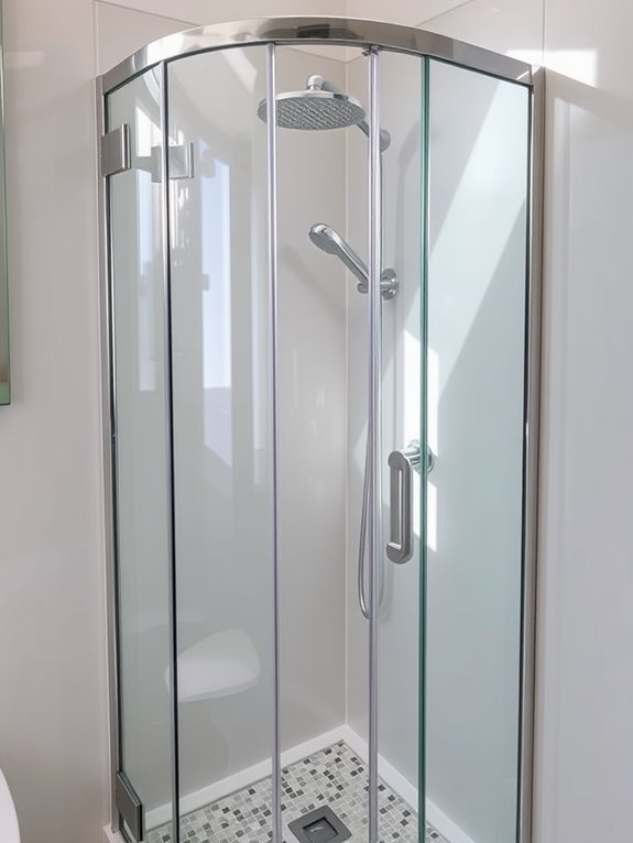 space saving shower design