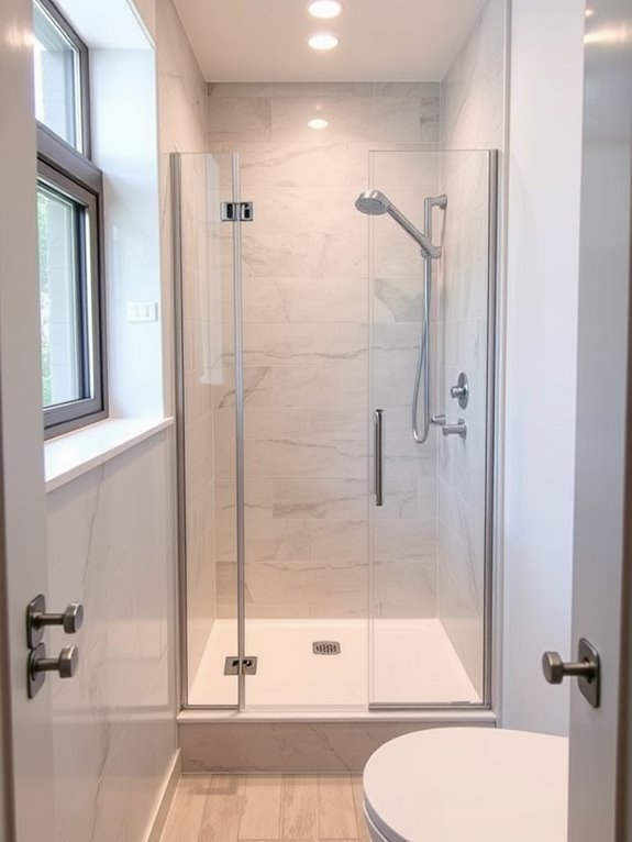 space saving shower solution