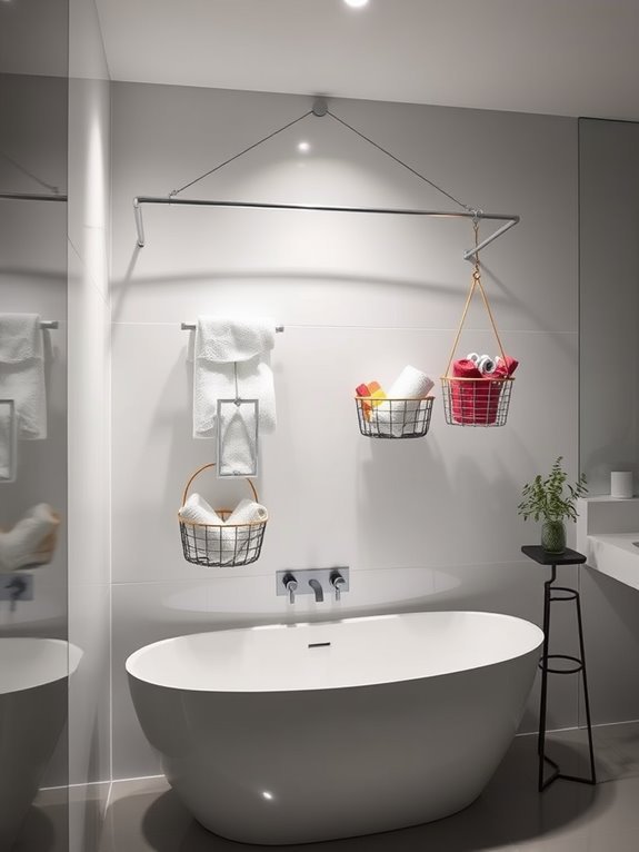 storage solutions using tension rods