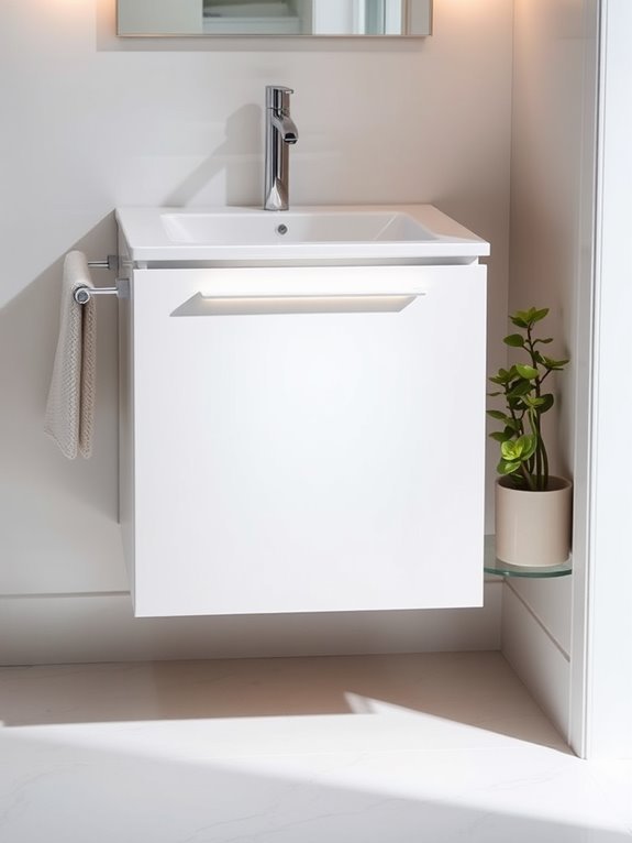 storage space beneath sink