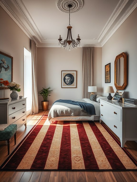 stripes create illusion of space