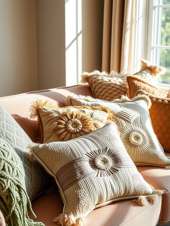 stylish cushioned accent pieces