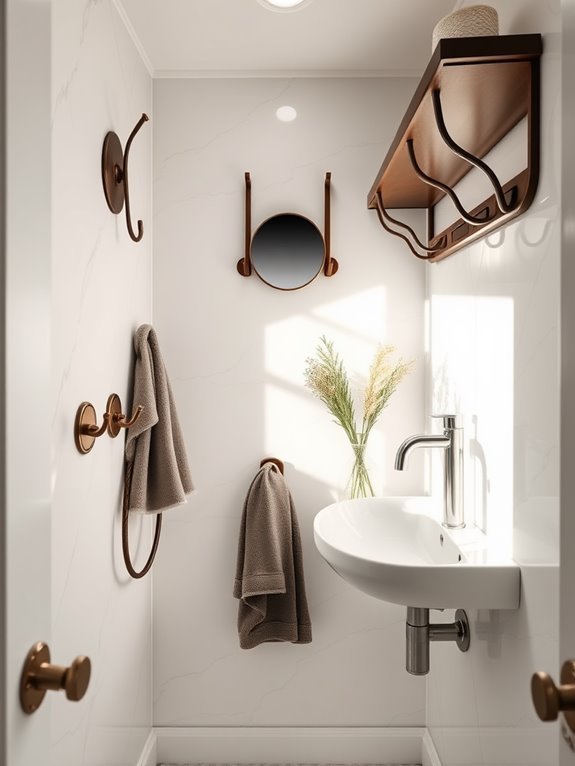 stylish hooks and racks