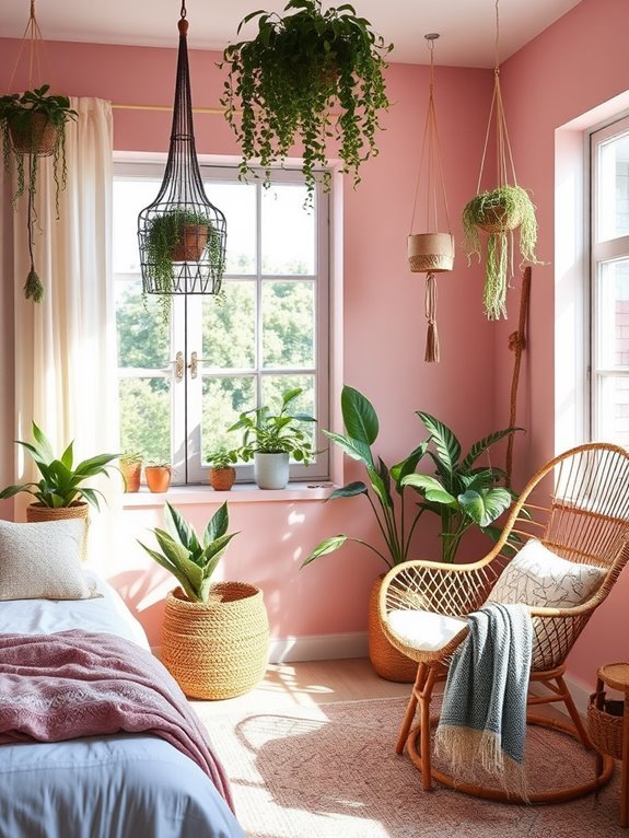 stylish pink escape retreat