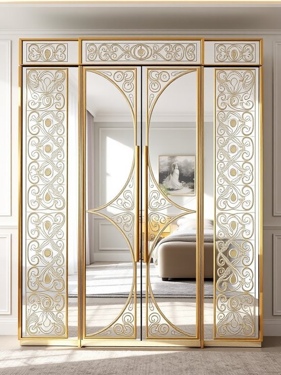 stylish reflective storage solution