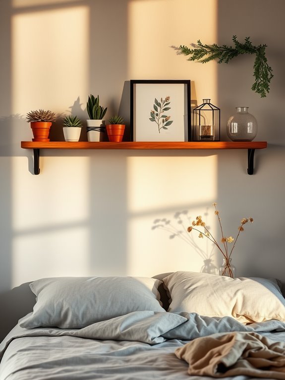 stylish shelf art arrangements