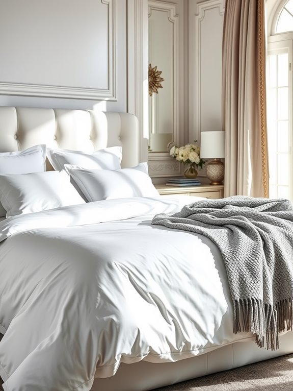 stylish white and grey