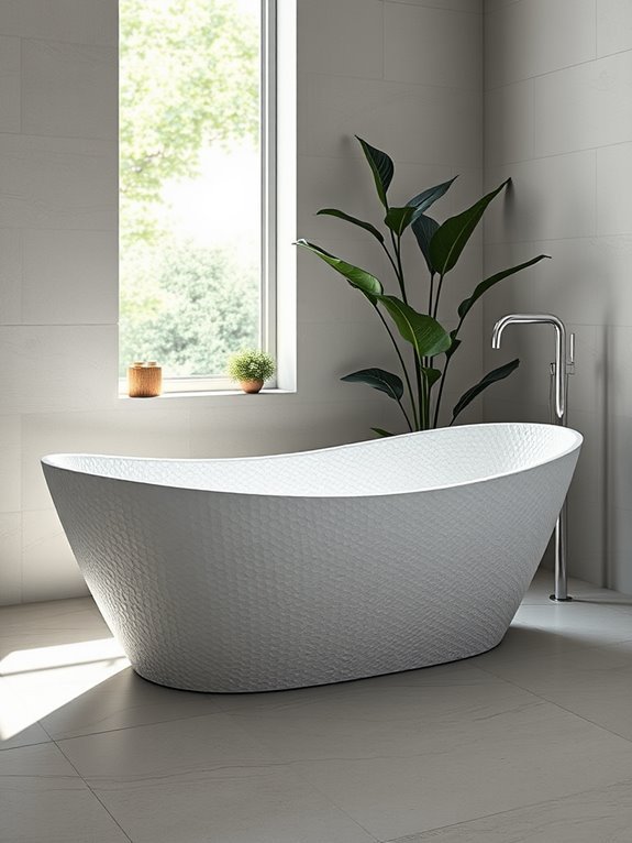 textured surface bathtub designs