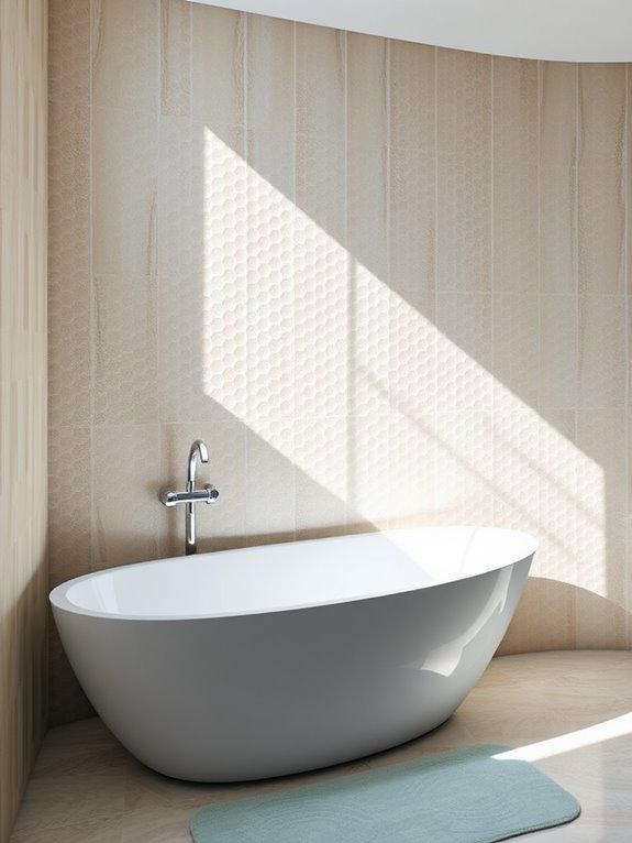 textured tiles enhance design