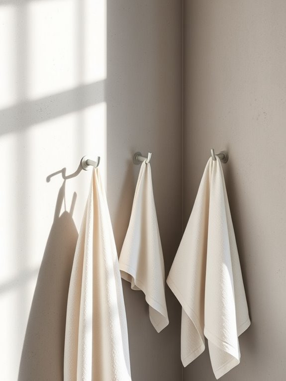 towel storage and organization