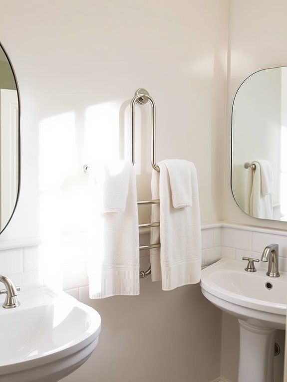 towel storage and organization